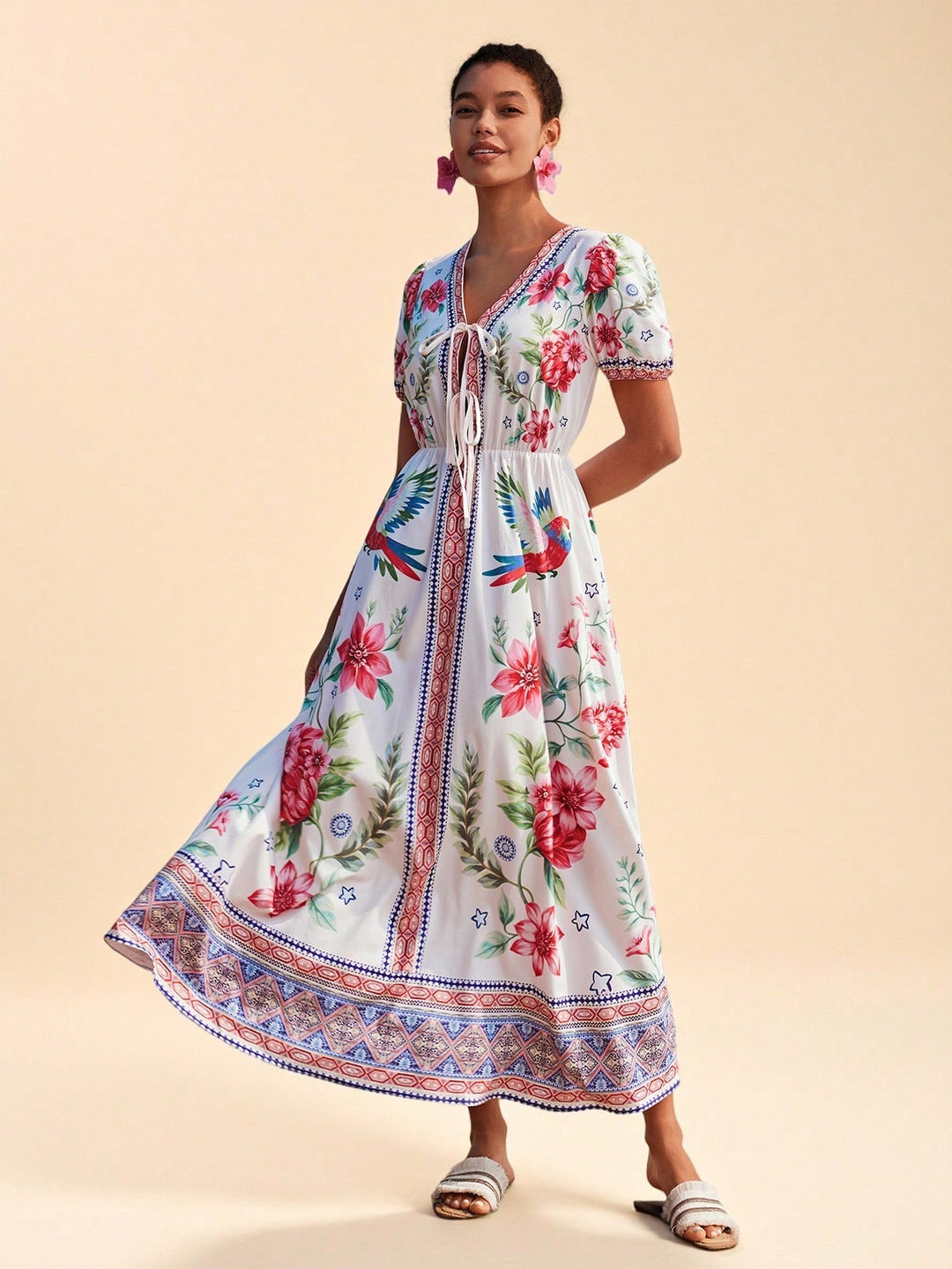 Rochie maxi SHEIN, mix culori