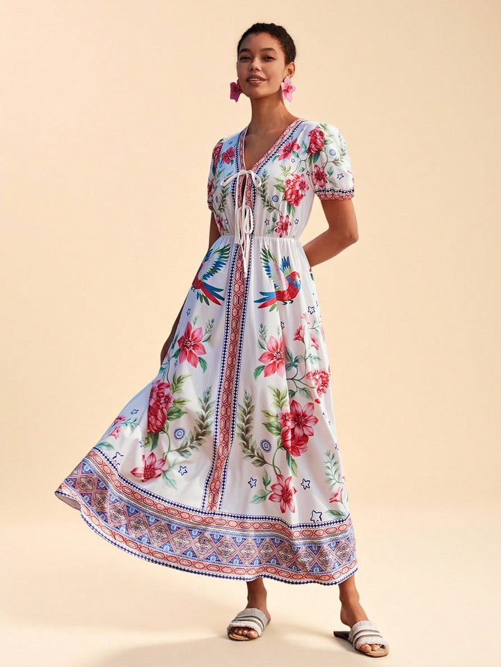 Rochie maxi SHEIN, mix culori