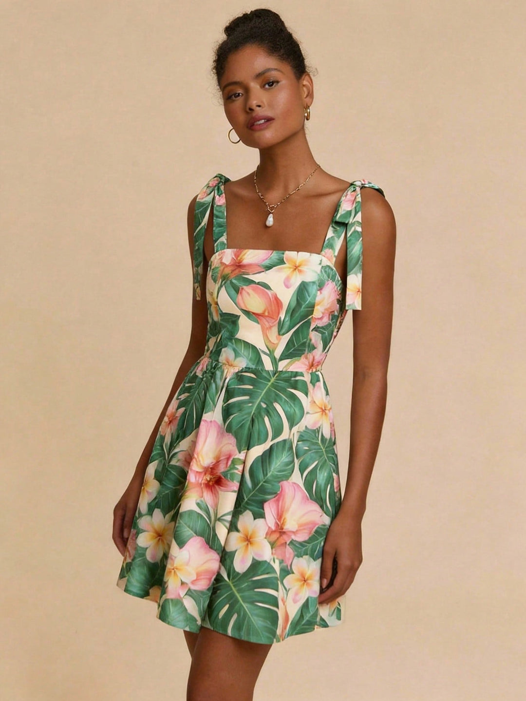Rochie mini SHEIN, bej