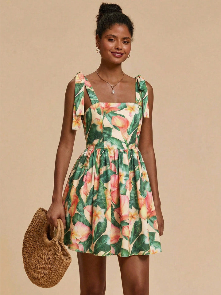 Rochie mini SHEIN, bej