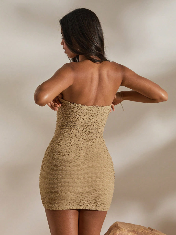 Rochie mini SHEIN, kaki