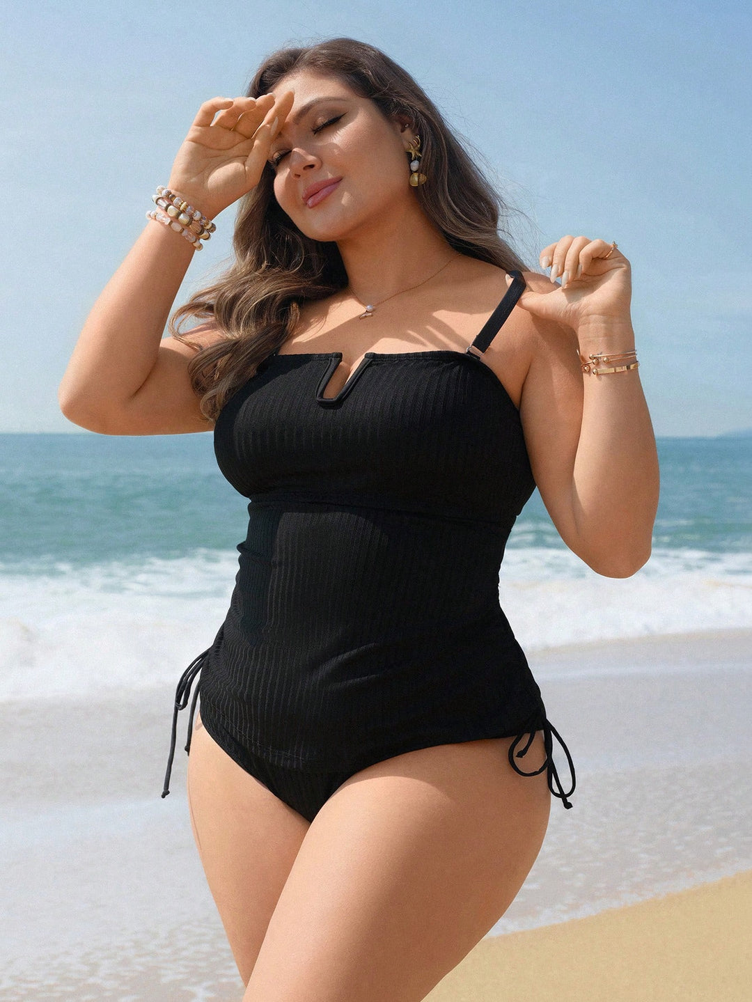 Costum de baie SHEIN, negru