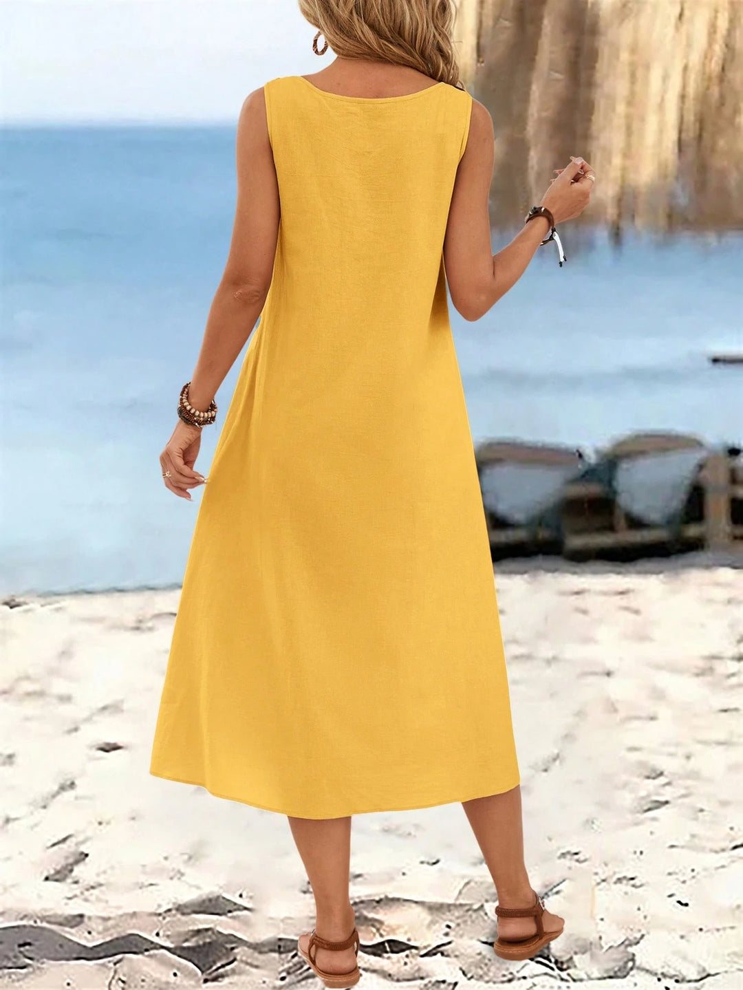 Rochie maxi SHEIN, galben
