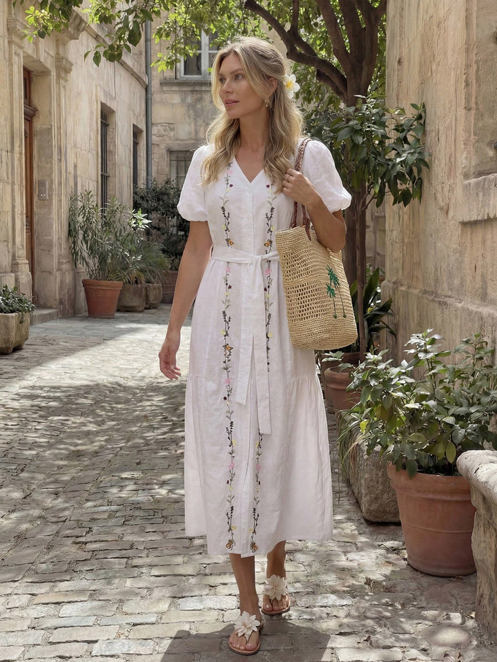 Rochie maxi SHEIN, alb