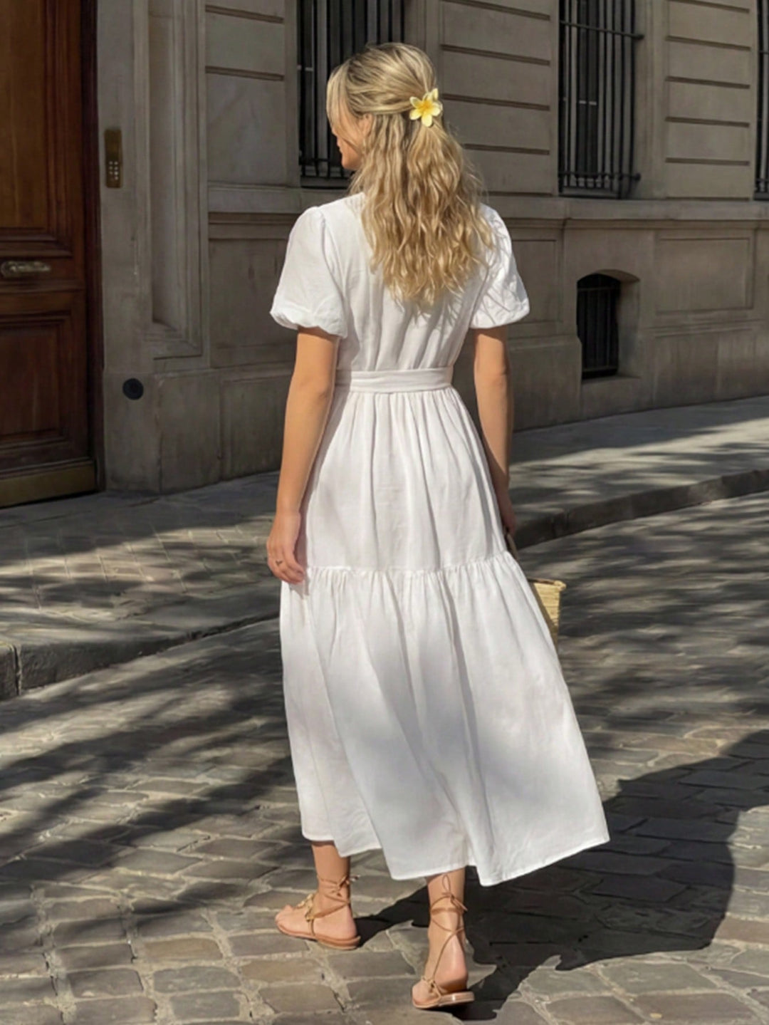 Rochie maxi SHEIN, alb