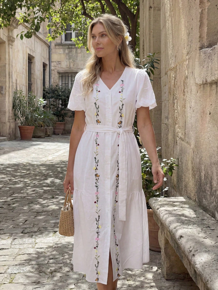 Rochie maxi SHEIN, alb