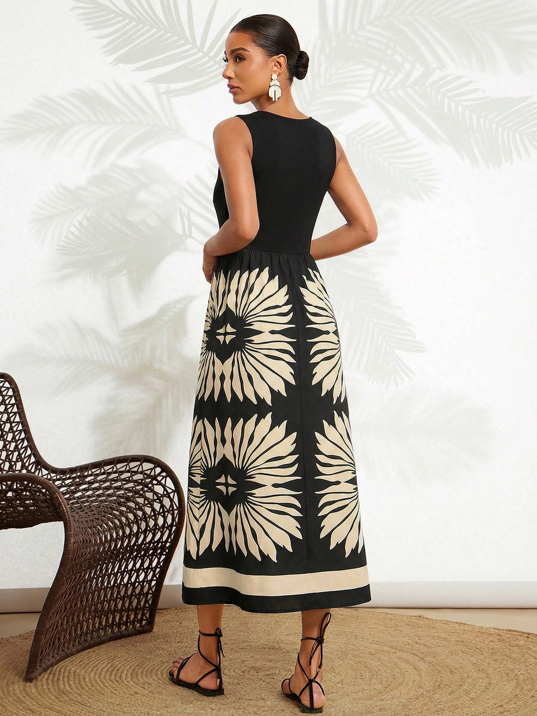Rochie midi SHEIN, mix culori