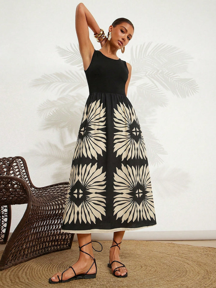 Rochie midi SHEIN, mix culori