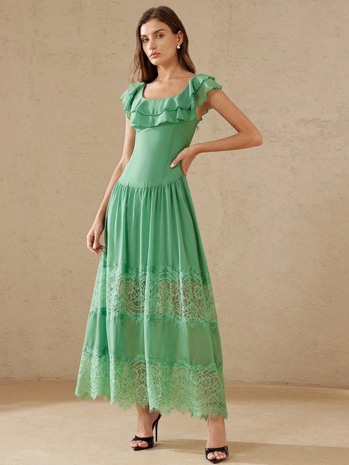Rochie maxi SHEIN, verde