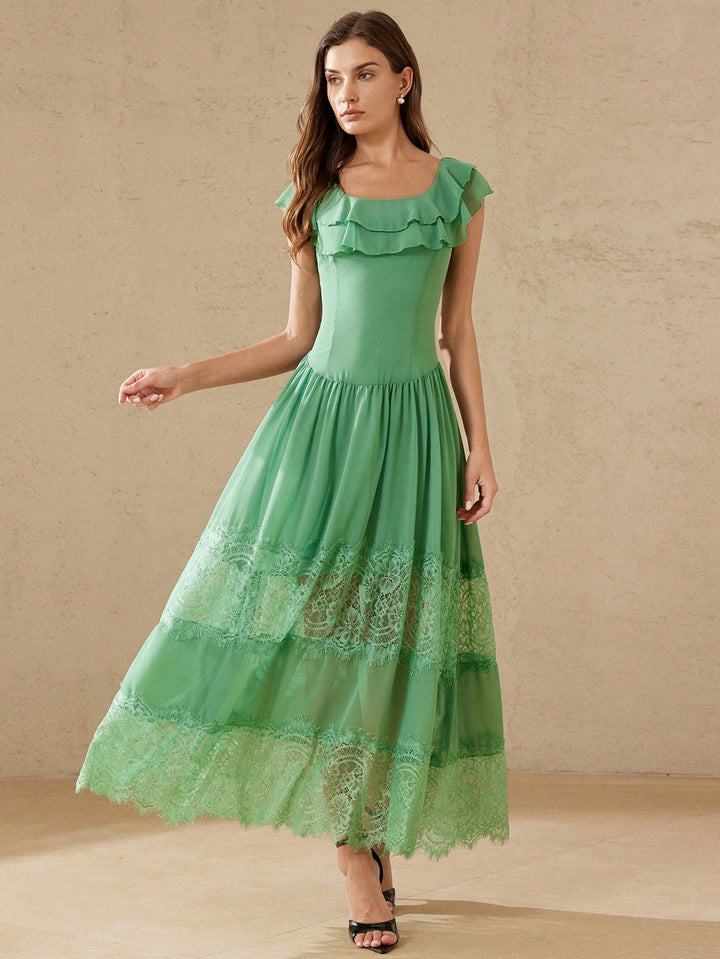 Rochie maxi SHEIN, verde