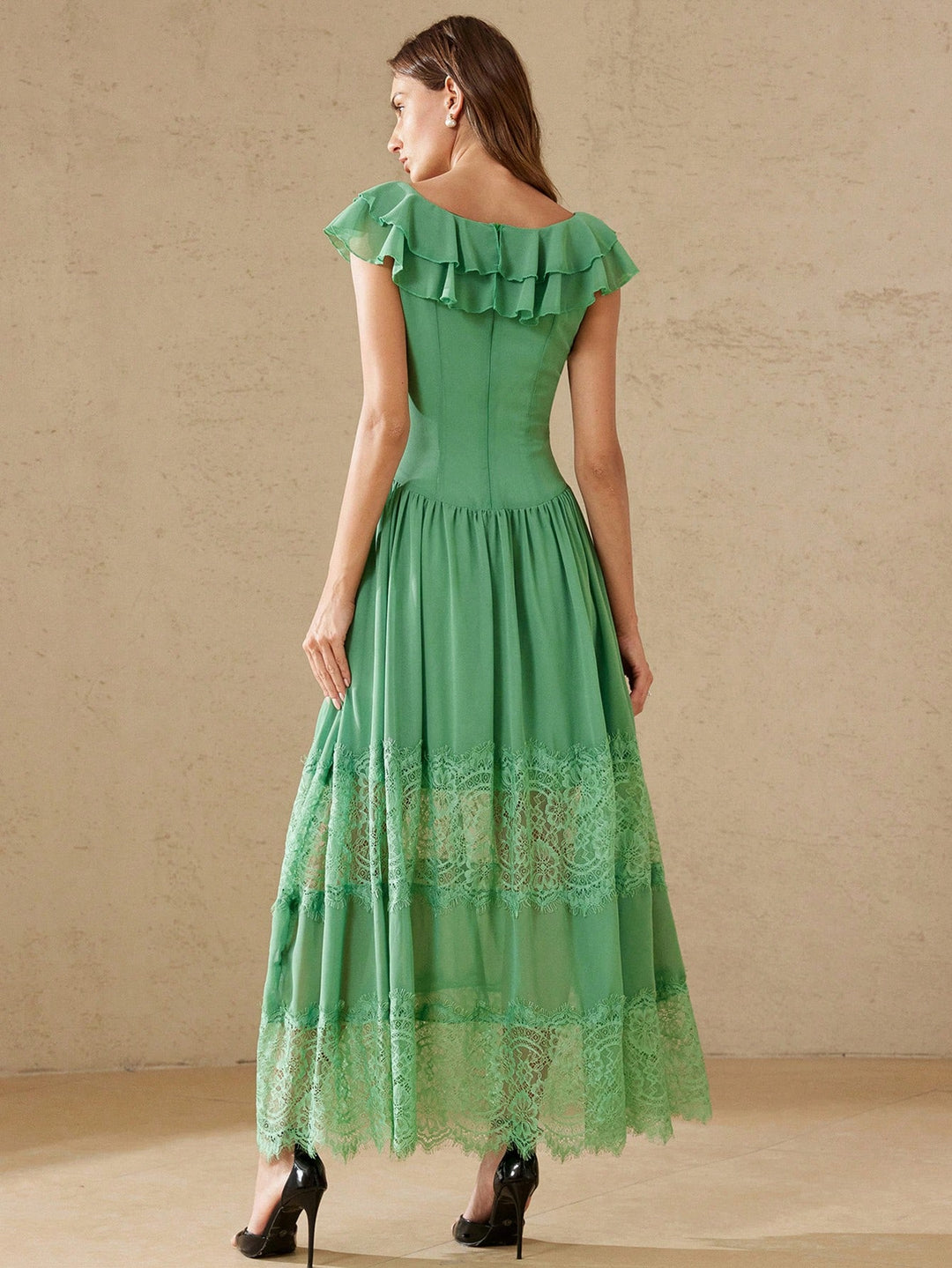 Rochie maxi SHEIN, verde