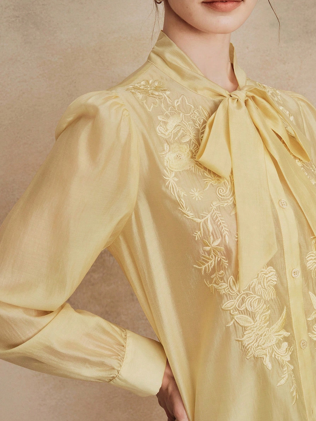 Bluza elegantă SHEIN, galben