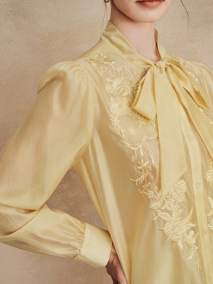 Bluza elegantă SHEIN, galben