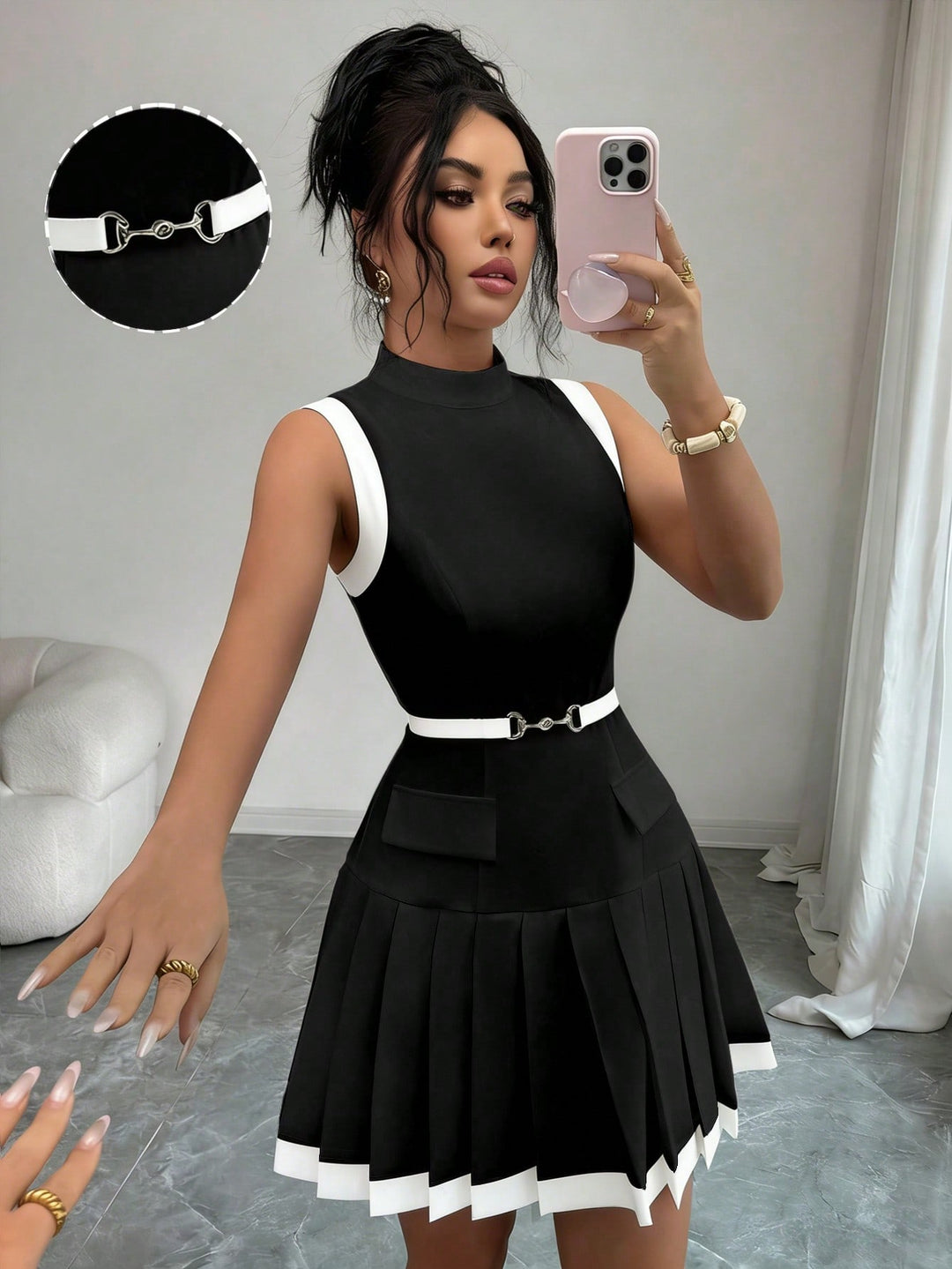 Rochie scurtă SHEIN, mix culori