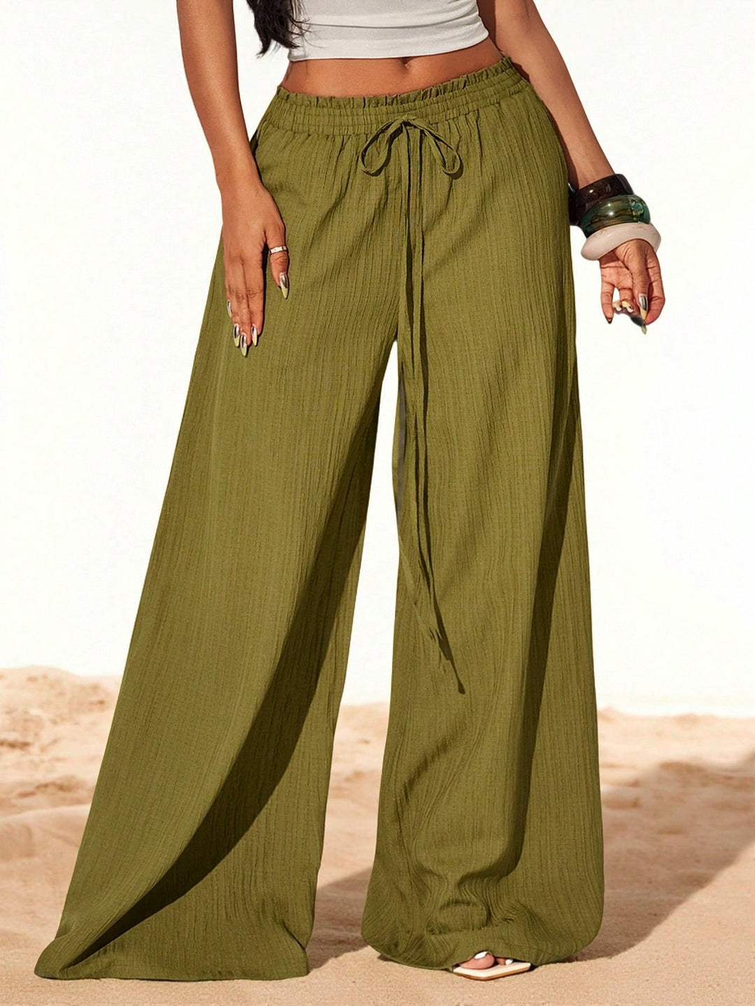 Pantaloni SHEIN, verde