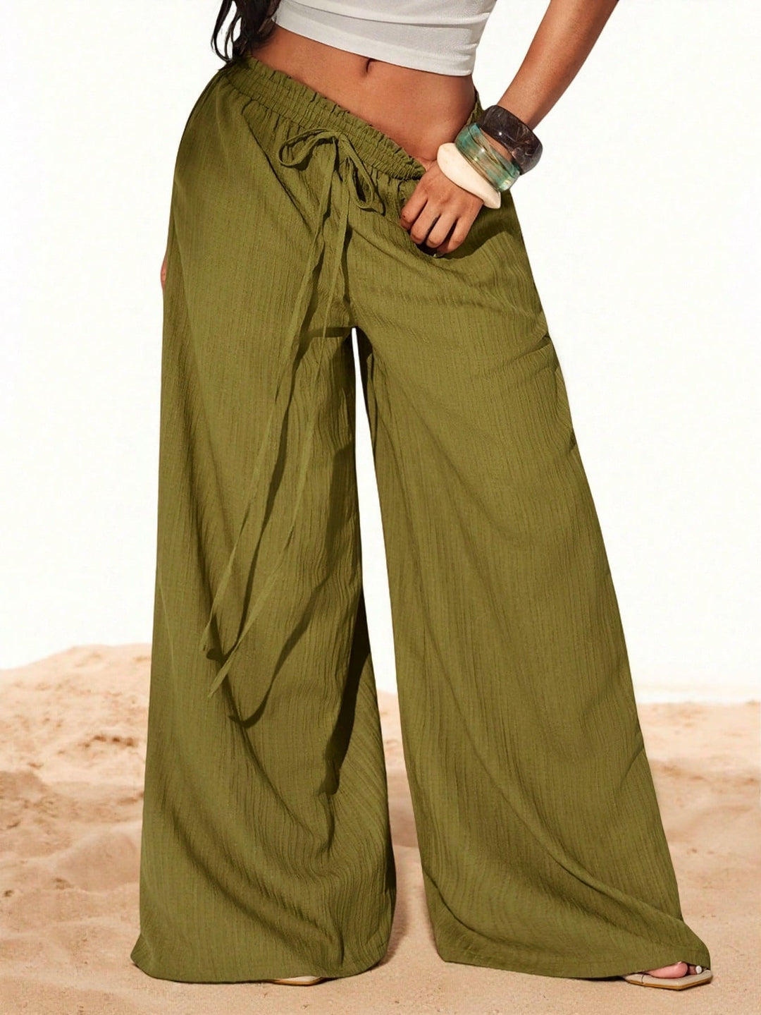 Pantaloni SHEIN, verde