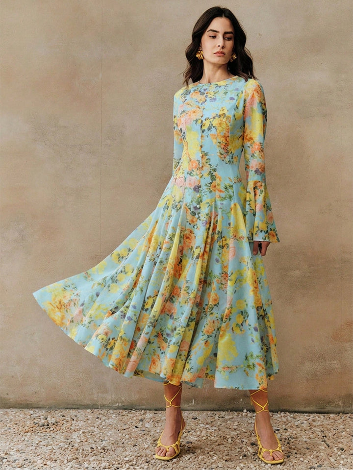 Rochie maxi SHEIN, albastru