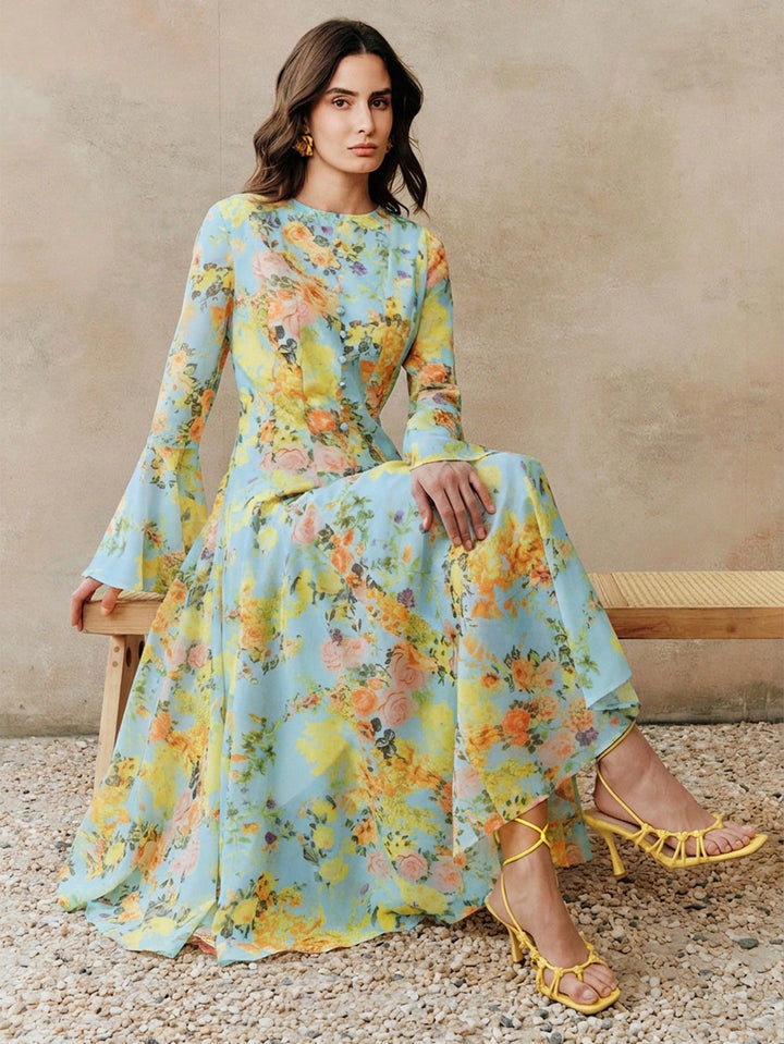 Rochie maxi SHEIN, albastru