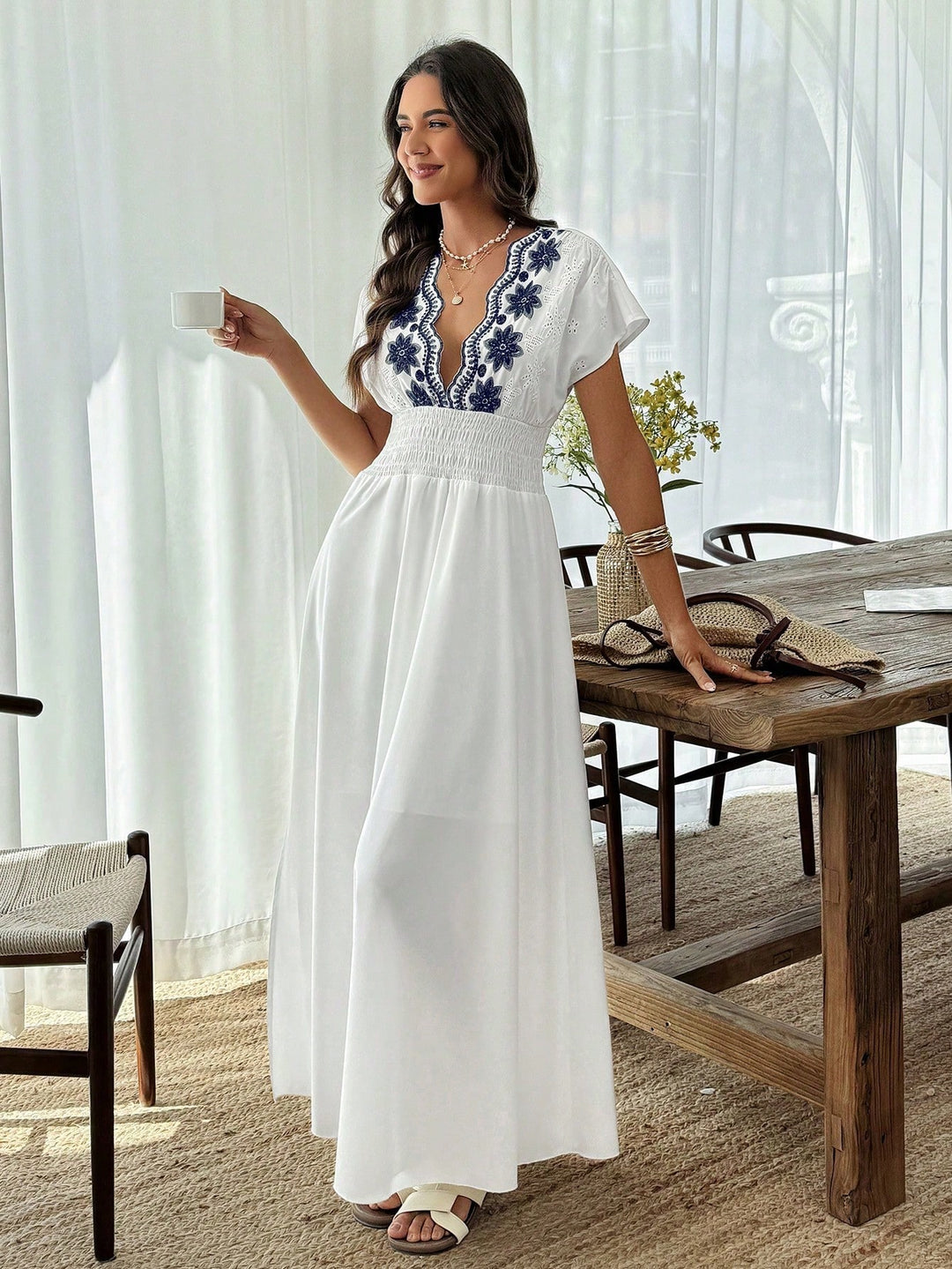 Rochie maxi SHEIN, mix culori