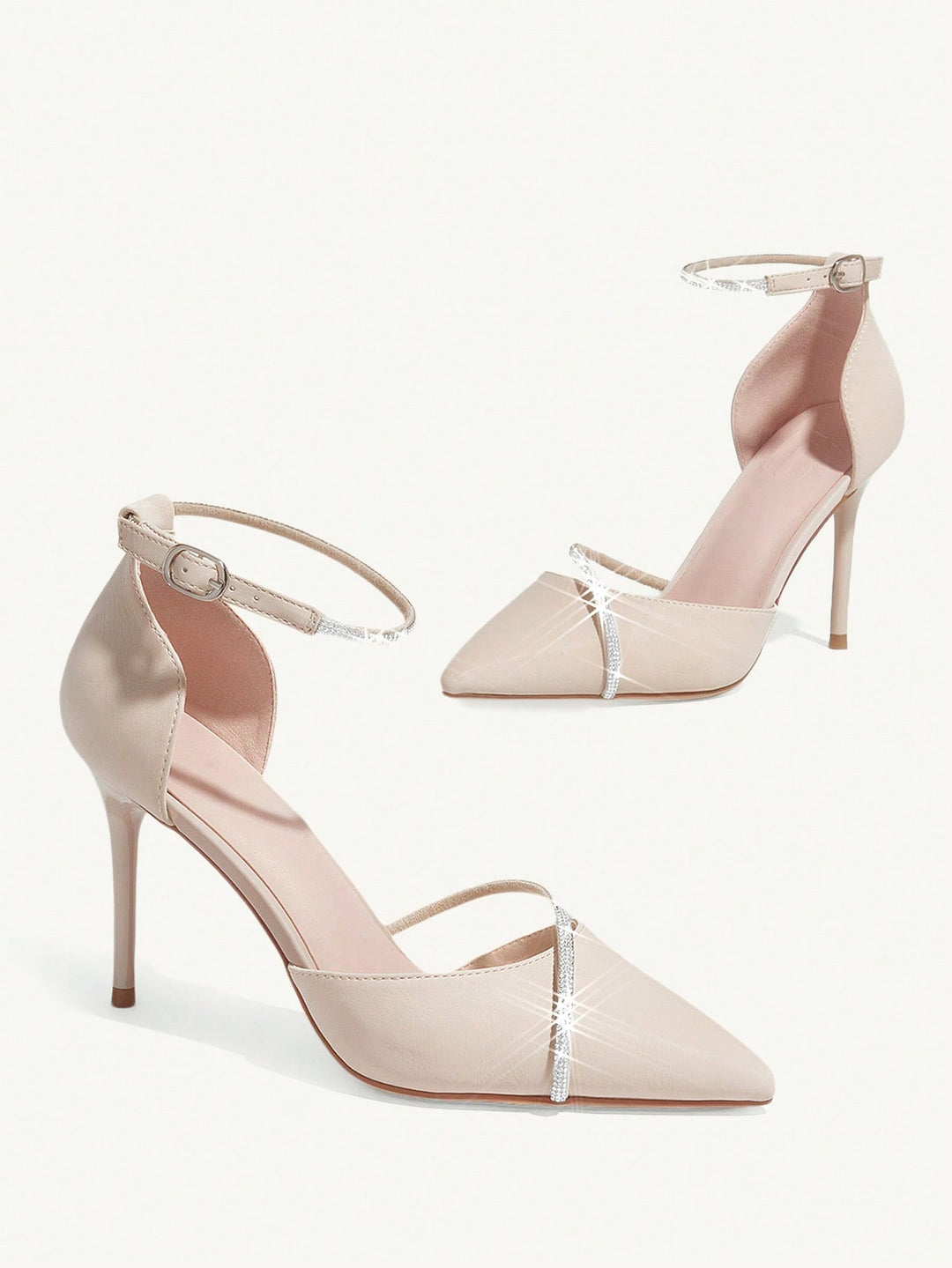 Pantofi cu toc SHEIN, bej