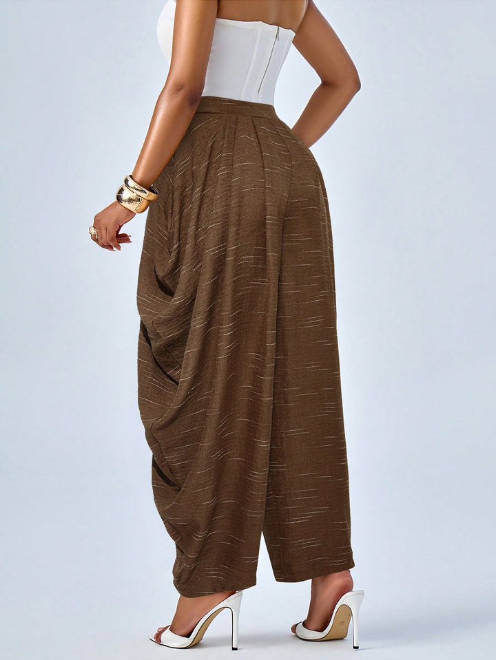 Pantaloni SHEIN, maro