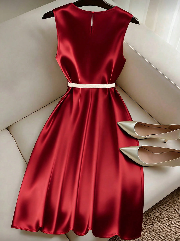 Rochie midi SHEIN, roșu