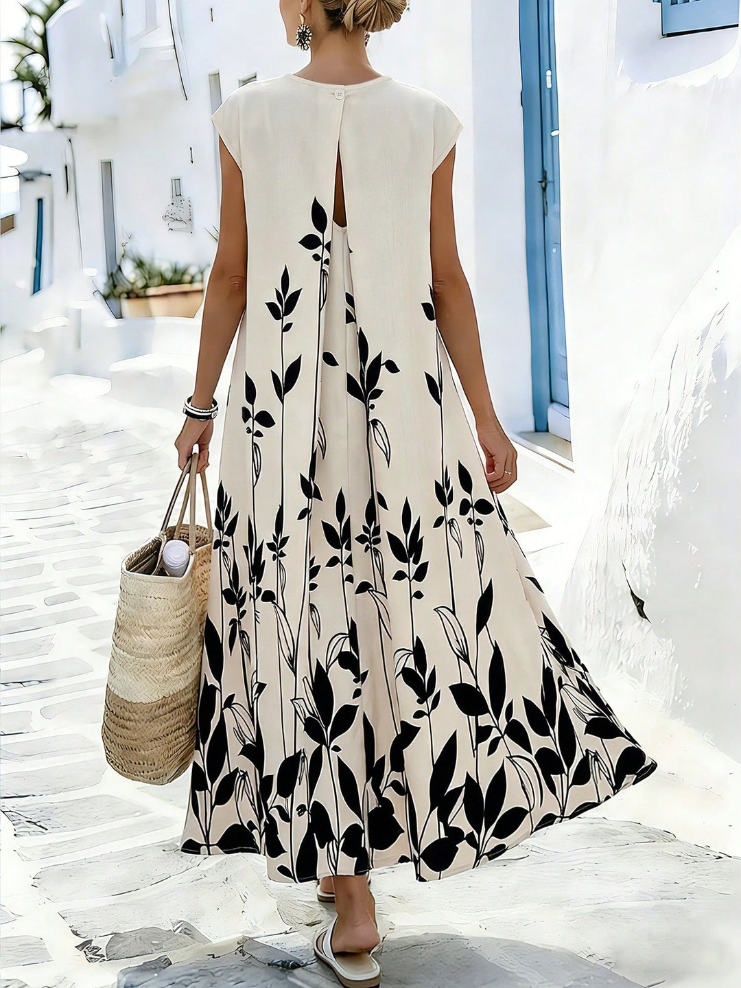 SHEIN maxi ruha, bézs