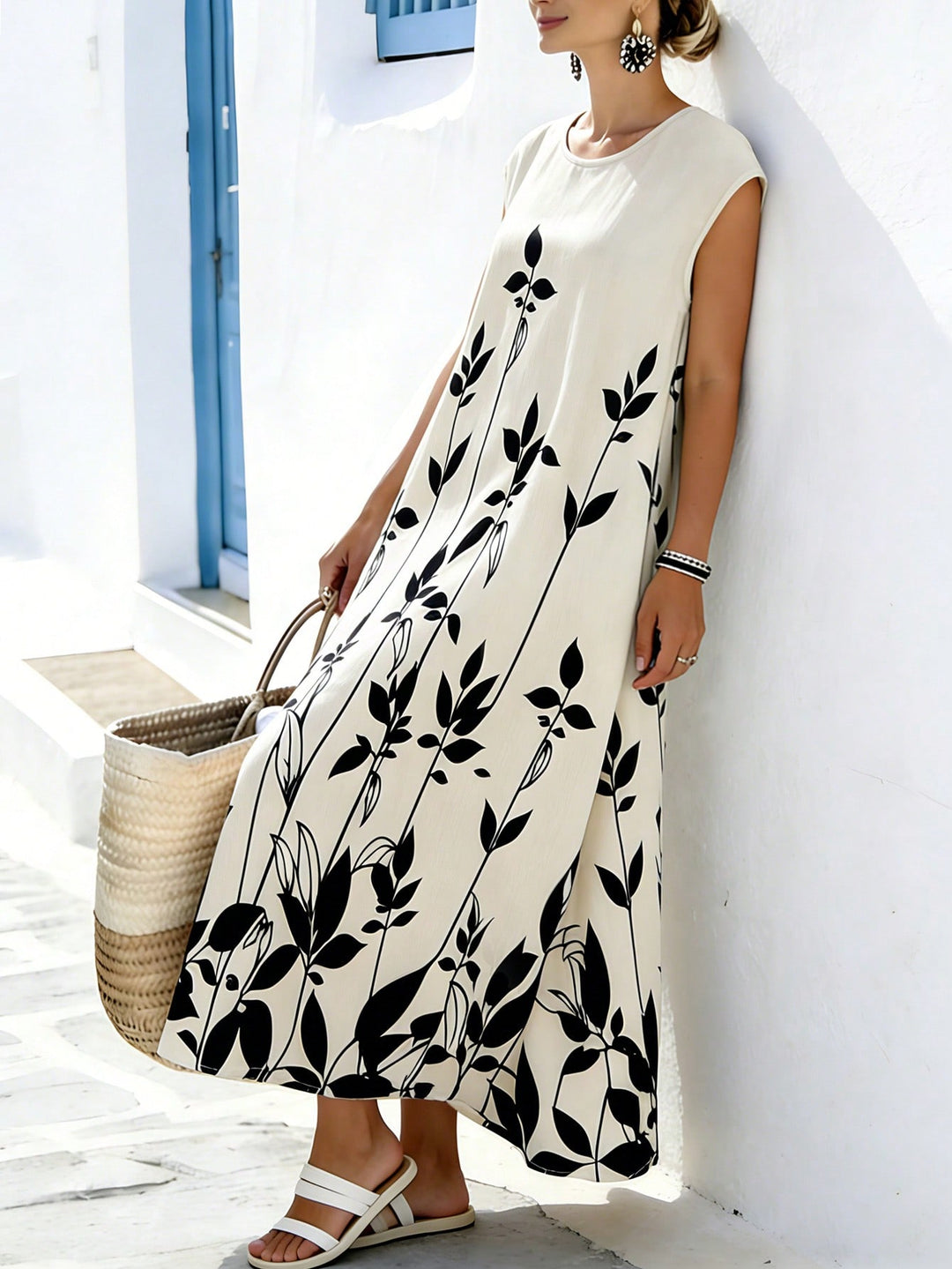 SHEIN maxi ruha, bézs