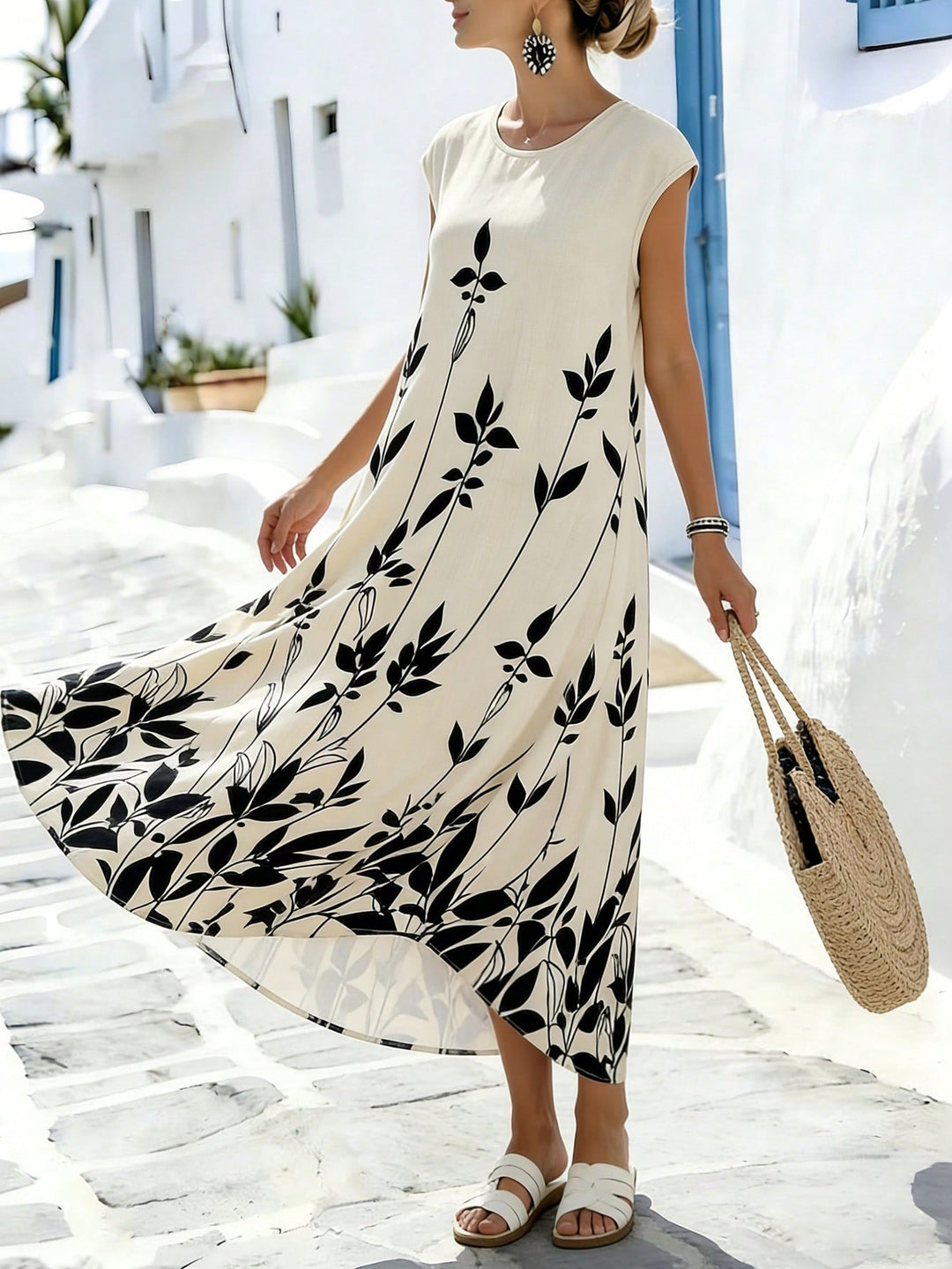 SHEIN maxi ruha, bézs