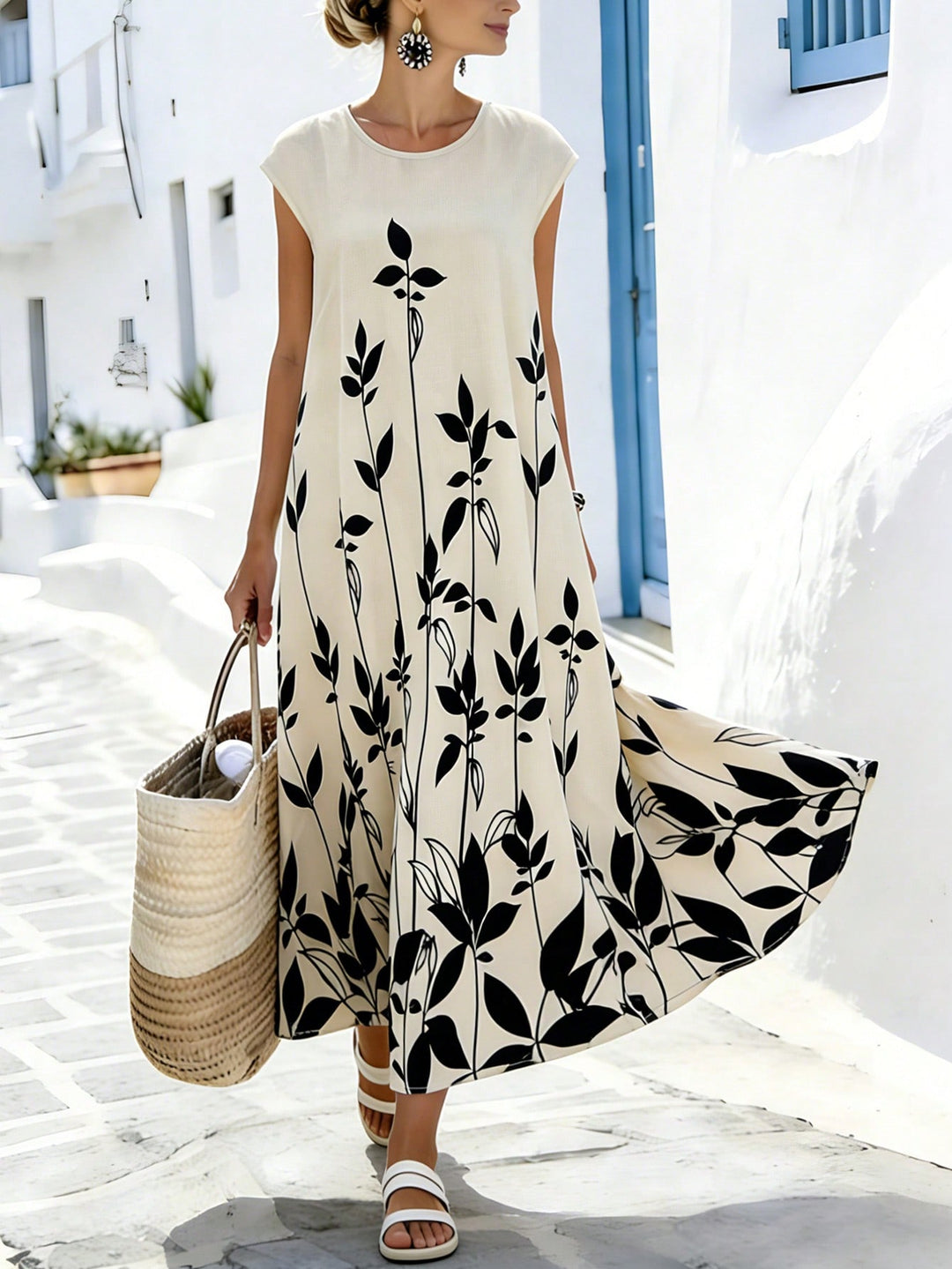 SHEIN maxi ruha, bézs