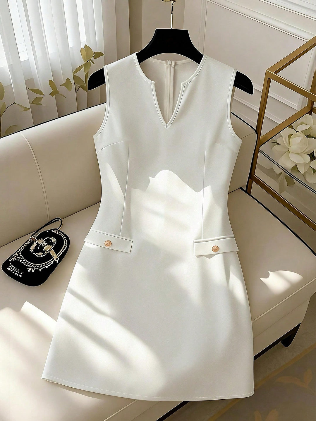 Rochie scurtă SHEIN, alb