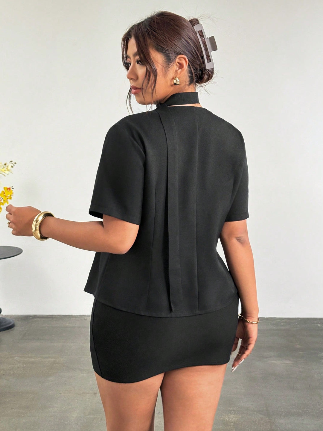 Sacou SHEIN, negru
