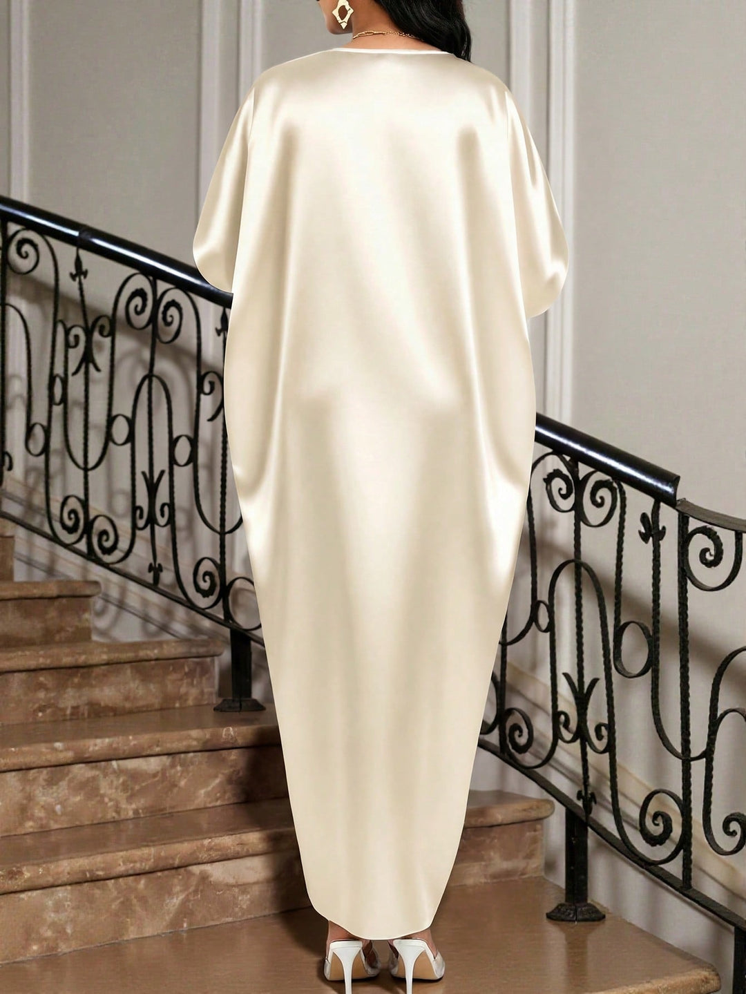 Rochie maxi SHEIN, bej