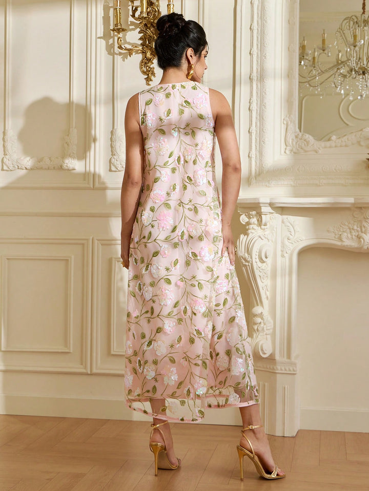 Rochie maxi SHEIN, roz