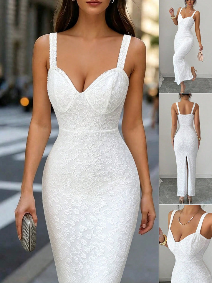 Rochie maxi SHEIN, alb
