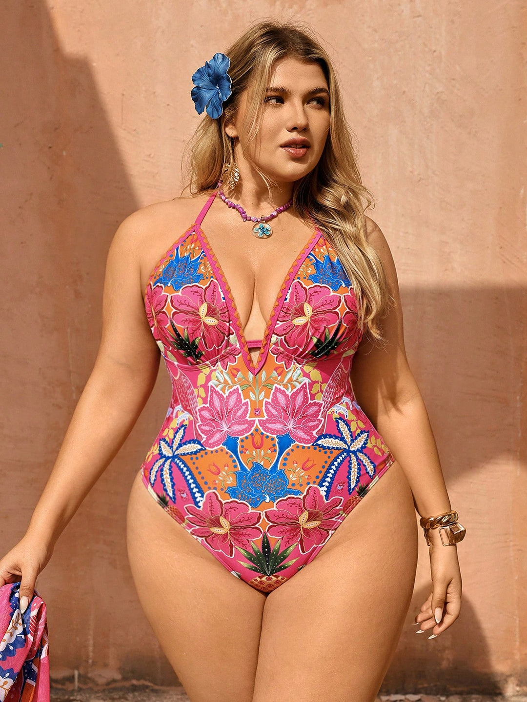 Costum de baie SHEIN, mix culori