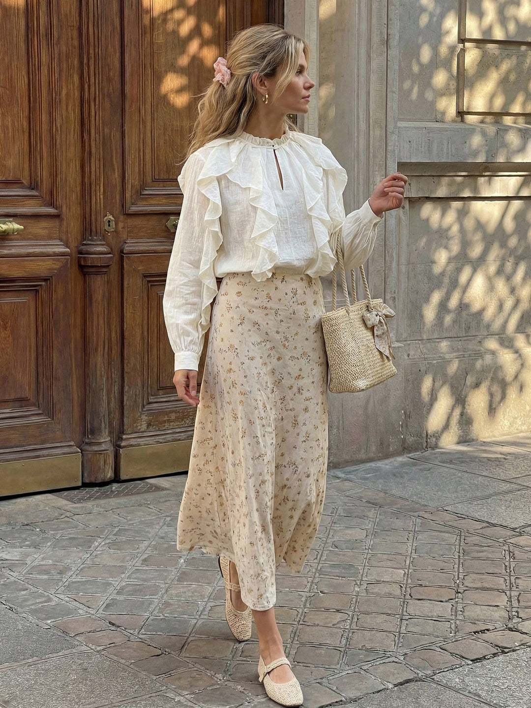 Top SHEIN, portocaliu
