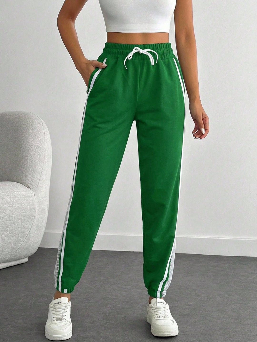 Pantaloni SHEIN, verde