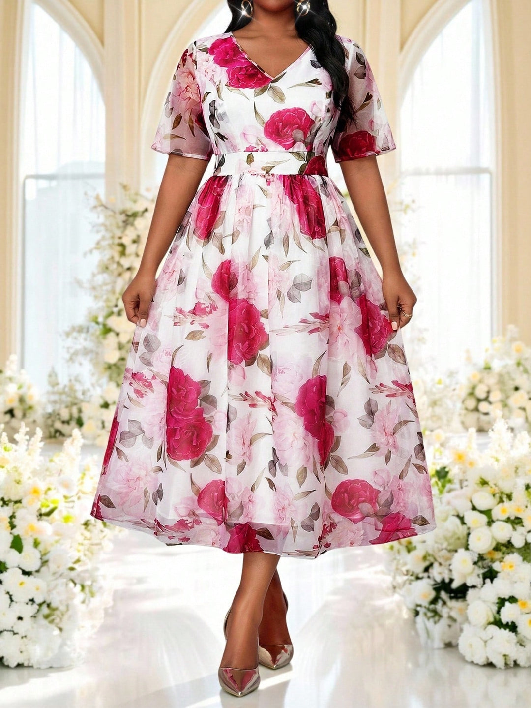 Rochie SHEIN, mix culori