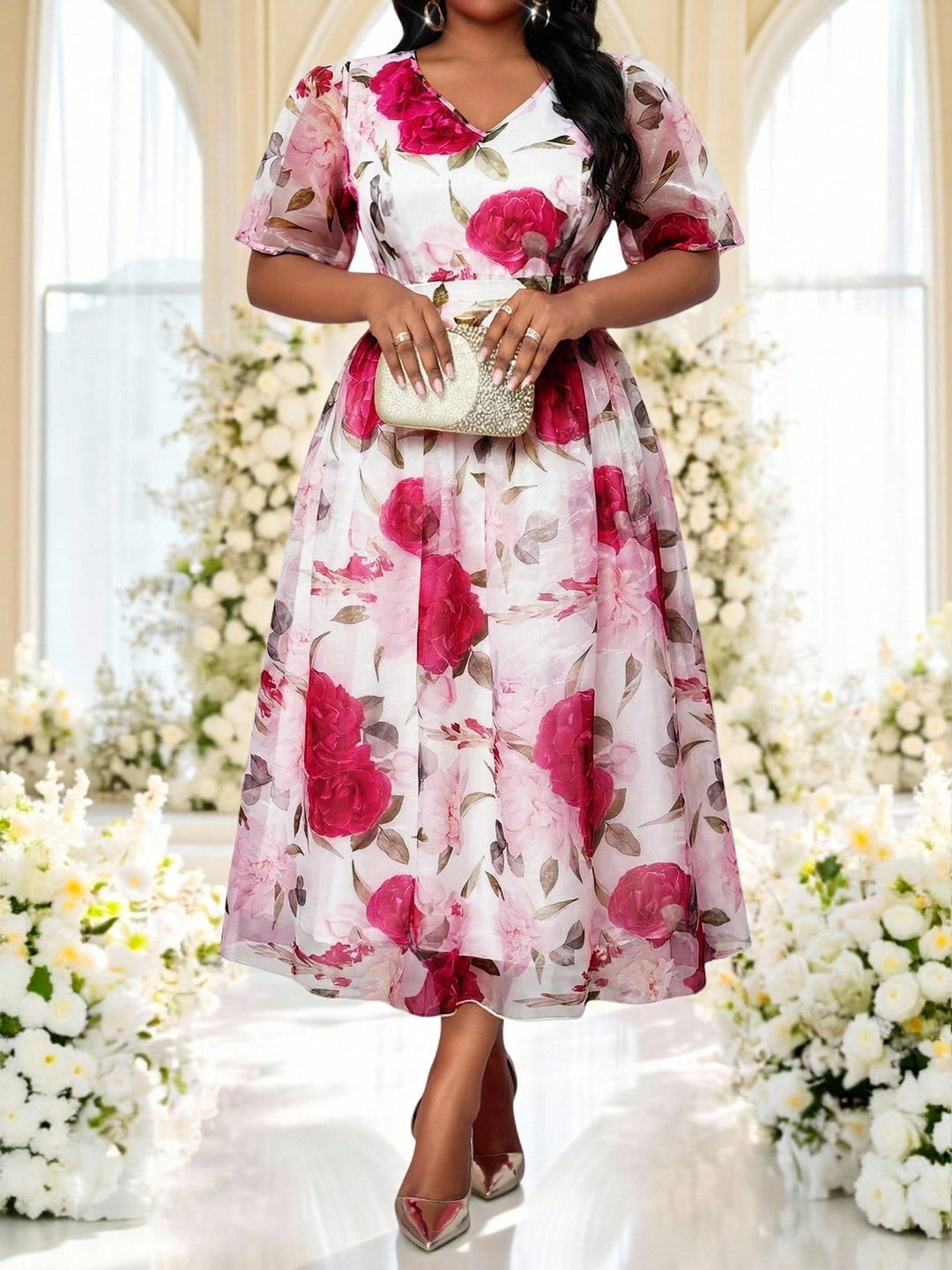 Rochie SHEIN, mix culori