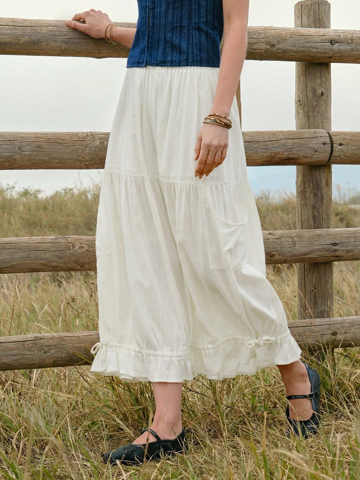 Pantaloni SHEIN, alb