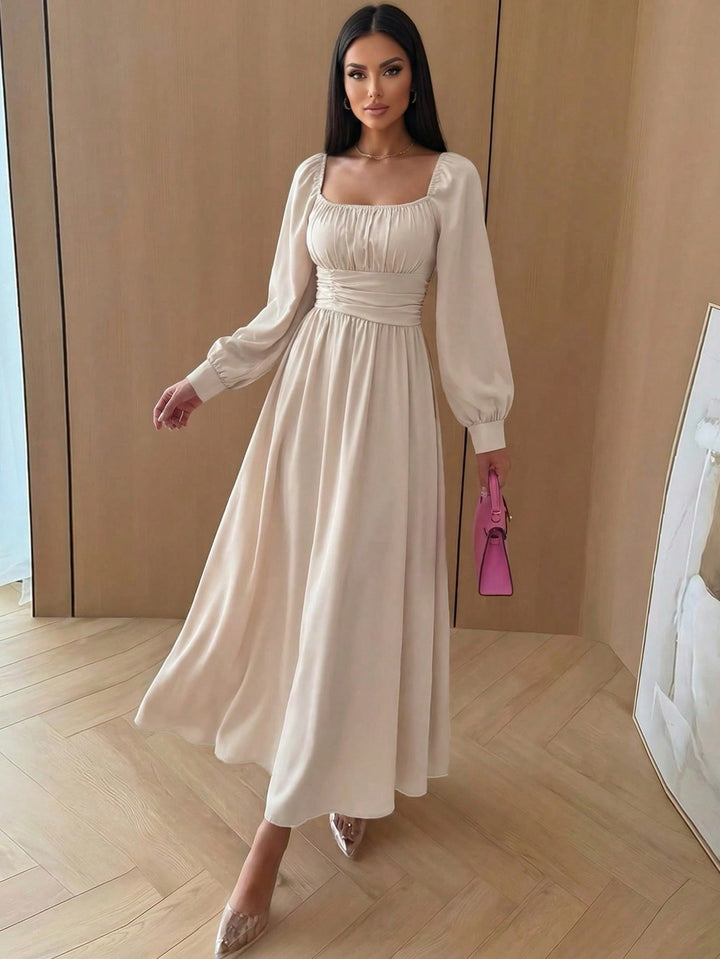 Rochie maxi SHEIN, bej