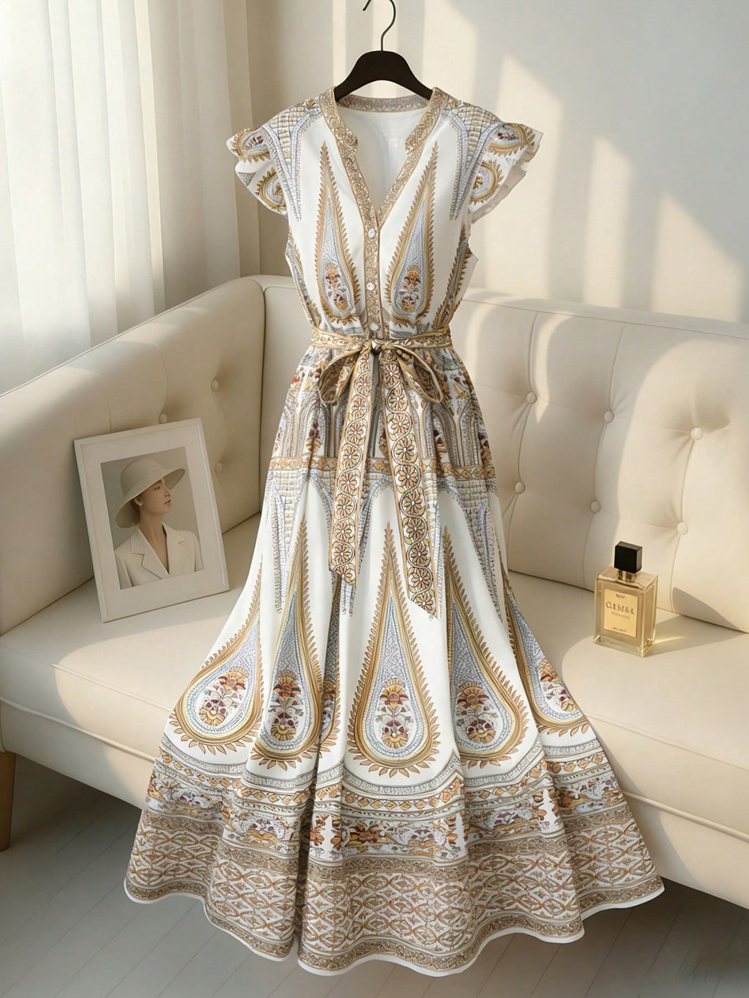 Rochie maxi SHEIN, maro