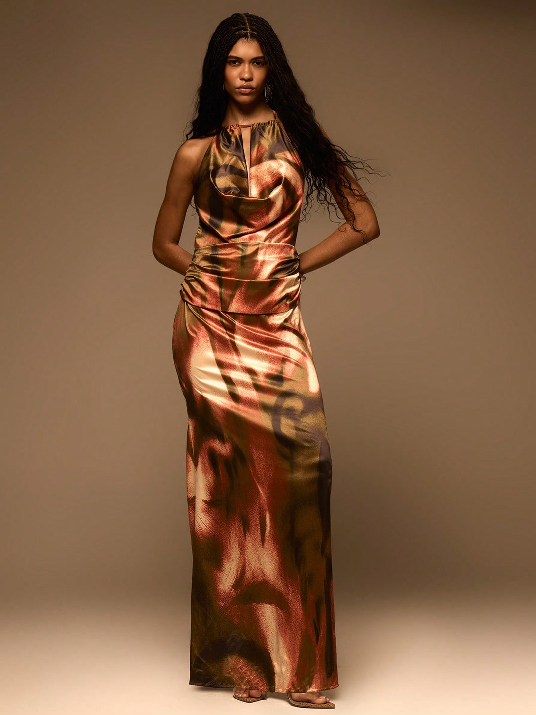 Rochie maxi SHEIN, mix culori