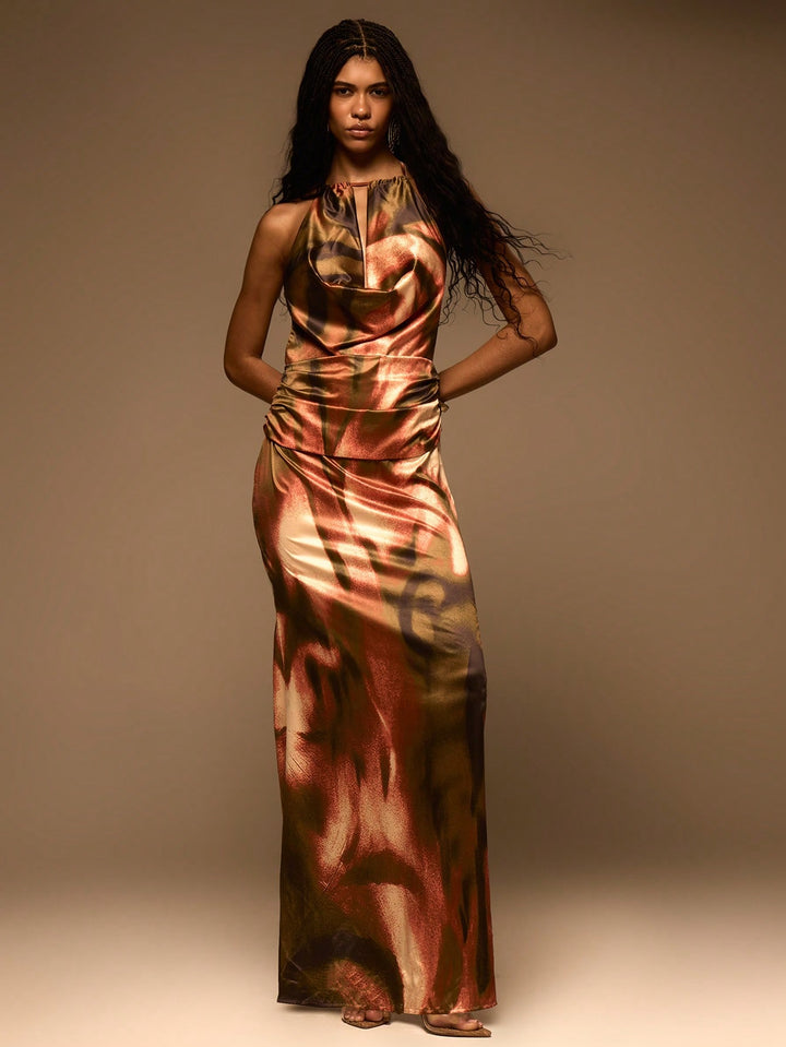 Rochie maxi SHEIN, mix culori