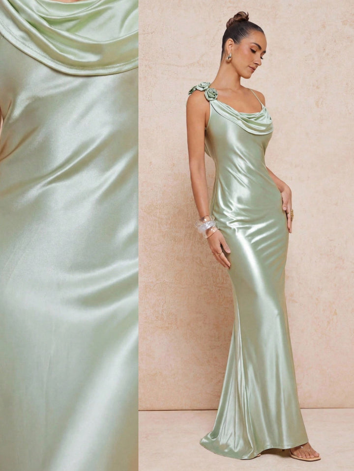 Rochie maxi SHEIN, verde