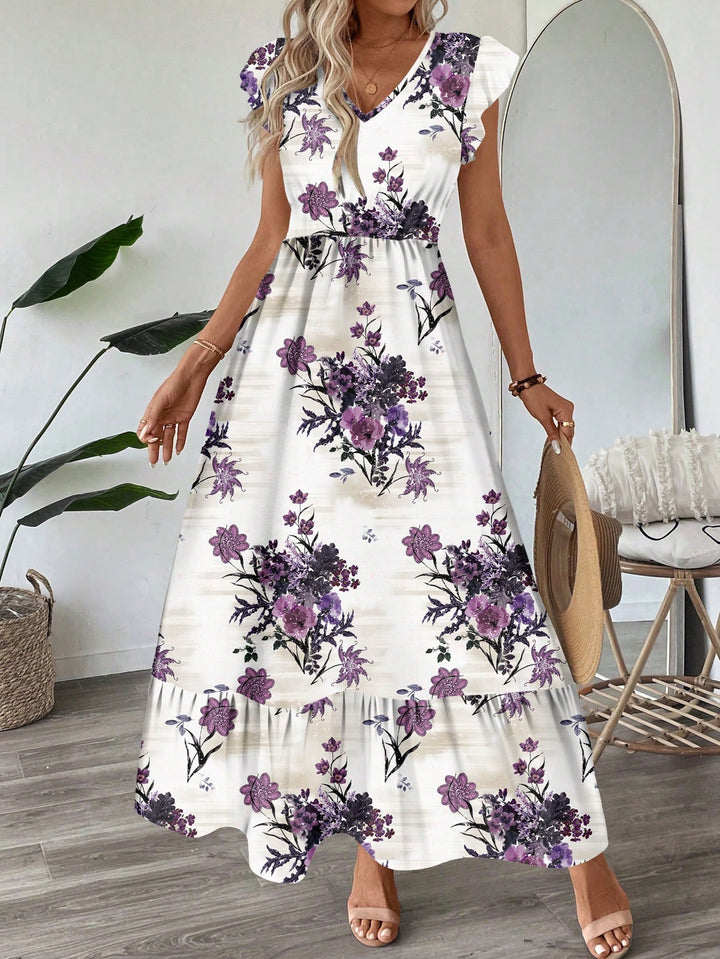 Rochie maxi SHEIN, mix culori
