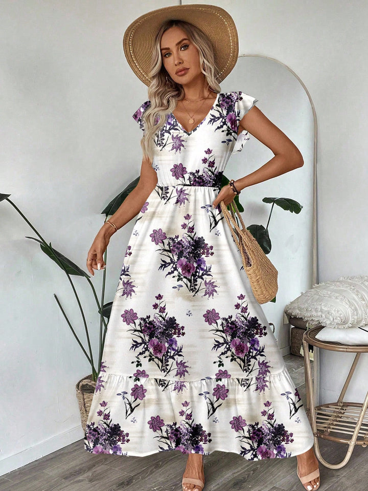Rochie maxi SHEIN, mix culori