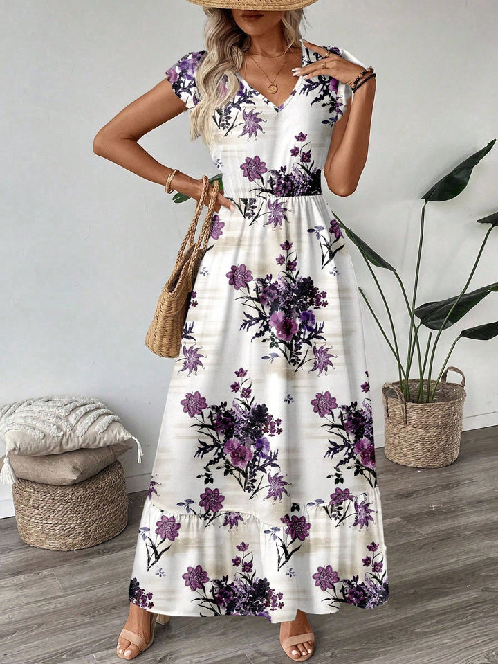 Rochie maxi SHEIN, mix culori