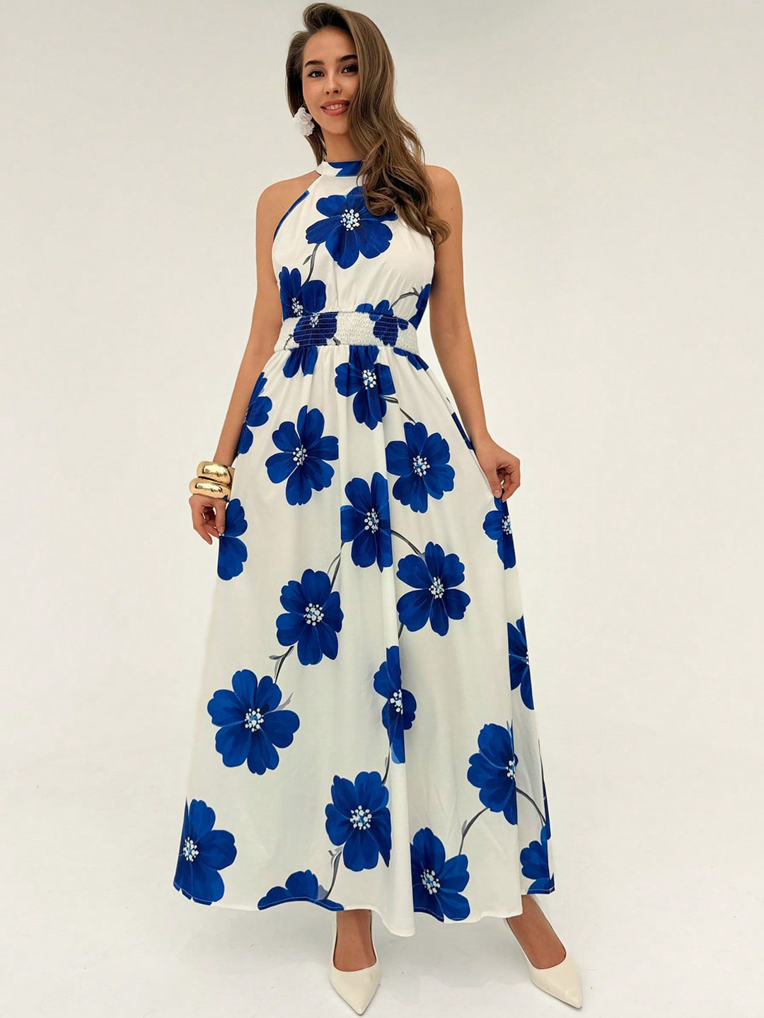 Rochie maxi SHEIN, albastru